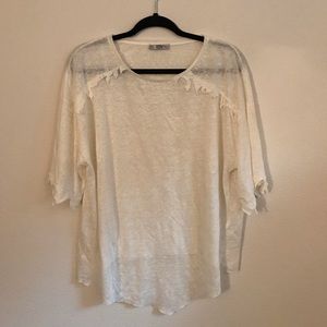 🌿ZARA IVORY BLOUSE  ✨